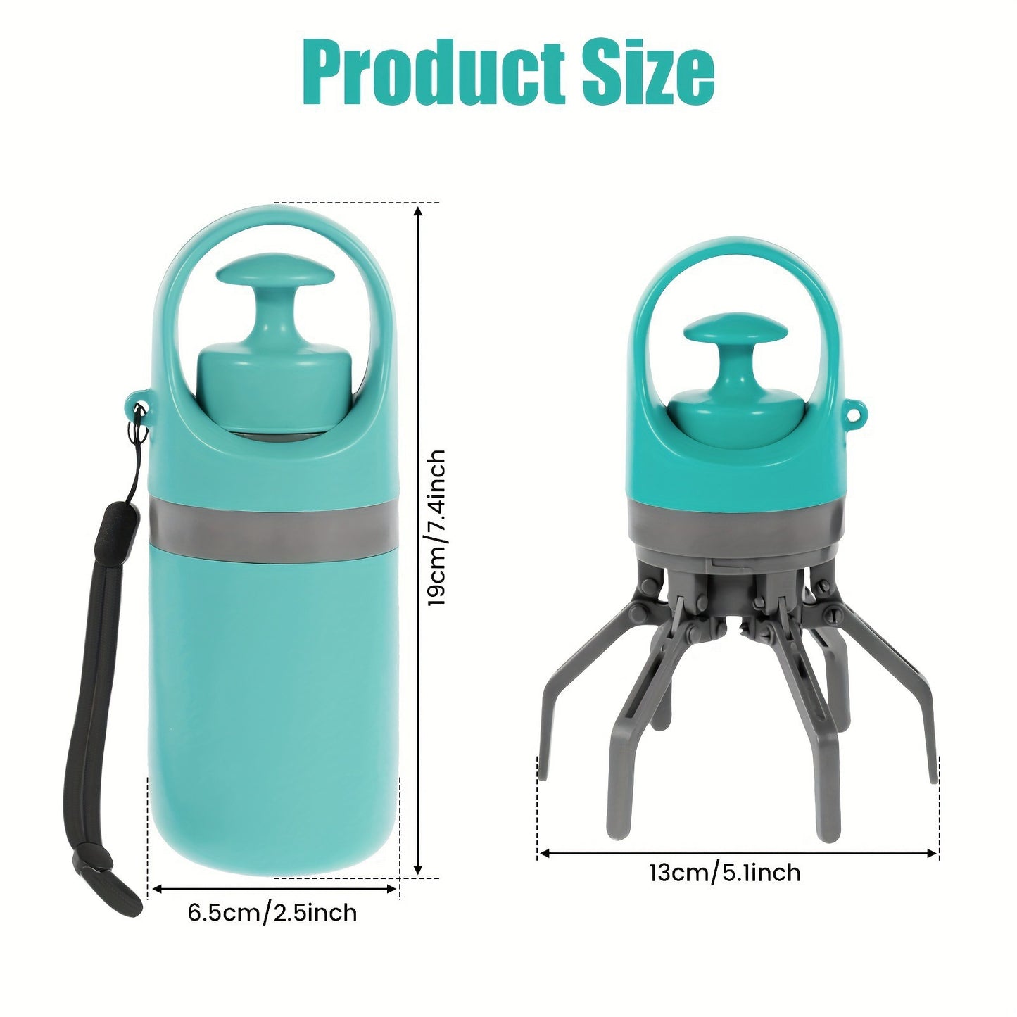 Portable Dog Poop Scooper with Waste Bags
