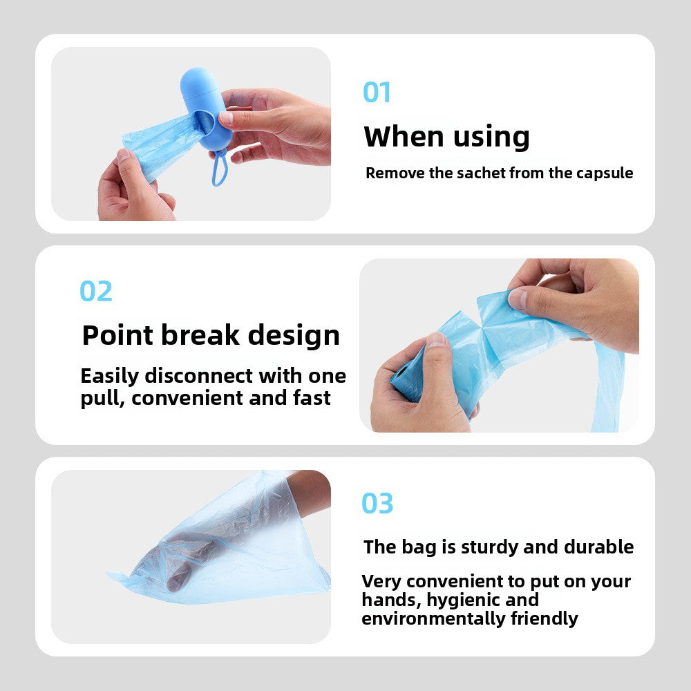Portable Pet Waste Scooper with Bag Dispenser