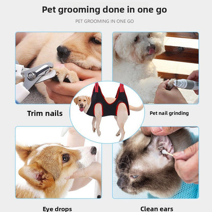 Pet Grooming Hammock Restraint Bag for Cat and Dog Nail Trimming