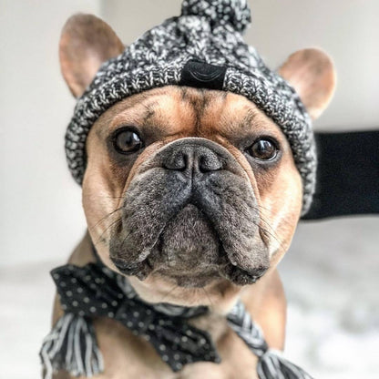 Knitted Puffy Ball Pet Hat for Dogs