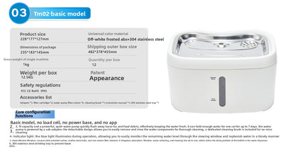 Smart Pet Water Dispenser Automatic Circulating Filtration Purification Water Feeder for Dogs and Cats