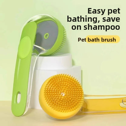 Pet dog shampoo brush
